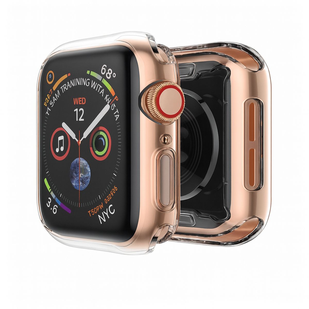 GENERICO - CARCASA SILICONA TRANSPARENTE PARA APPLE WATCH 42MM