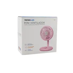 TECNOLAB - VENTILADOR PORTATIL RECARGABLE PINK