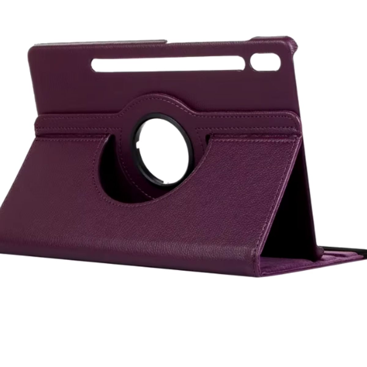 GENERICO - Carcasa Funda Giratoria Para Tablet Samsung S10 Fe 10.9 Morado + Vidrio