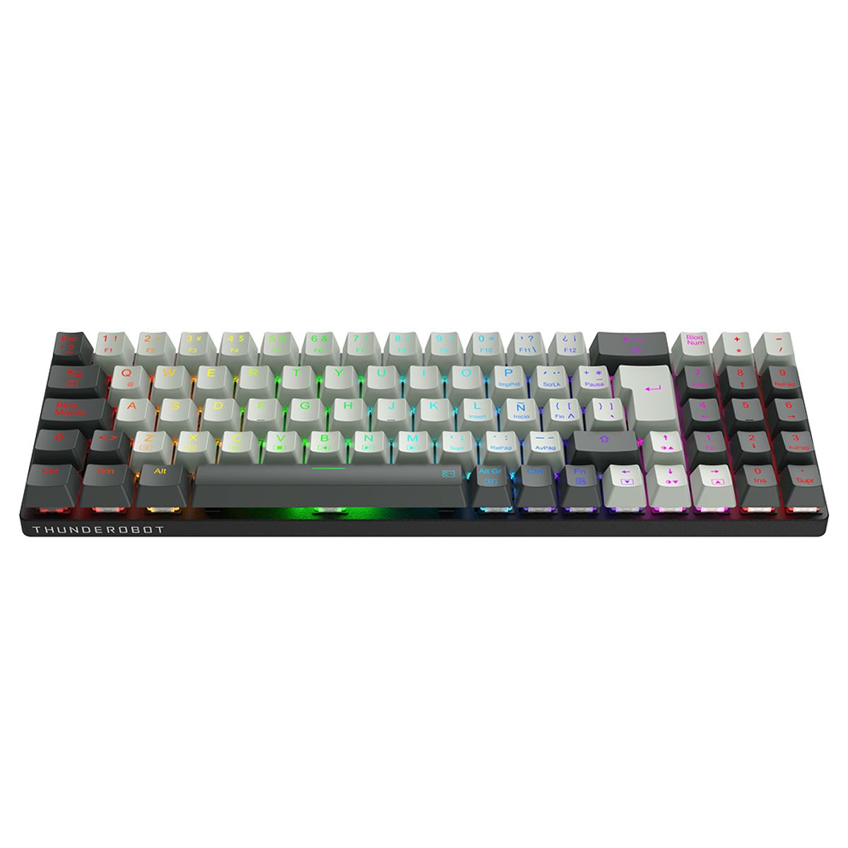 THUNDEROBOT - Teclado Mecánico Gamer Wired Thunderobot K78 Rgb Switich Borwn