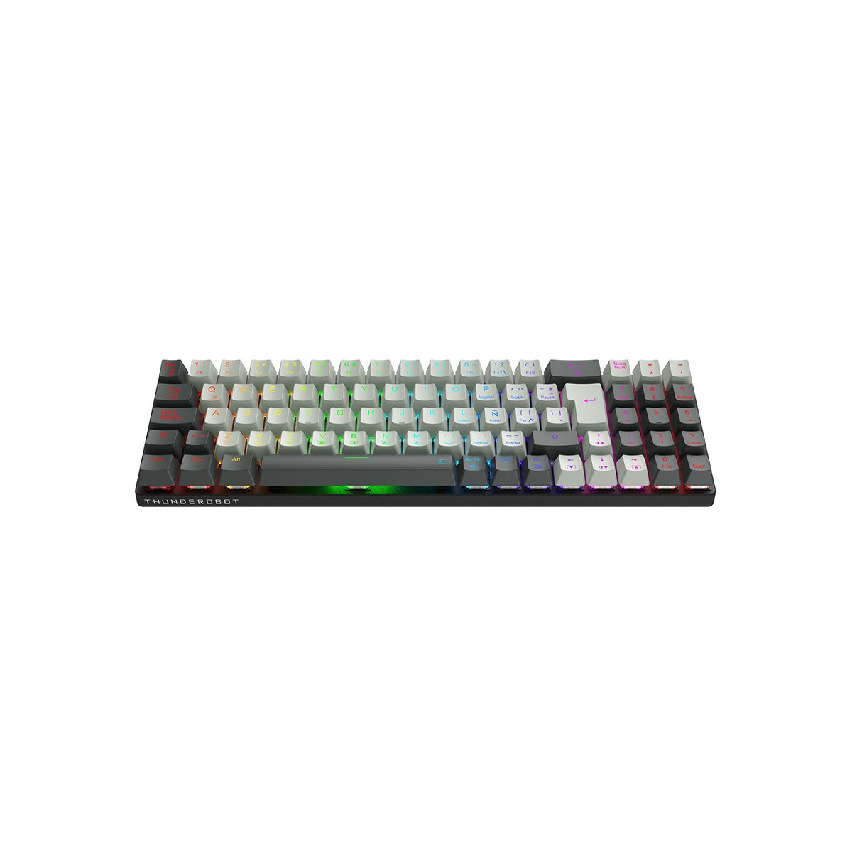 THUNDEROBOT - Teclado Mecánico Gamer Wired Thunderobot K78 Rgb Switich Borwn