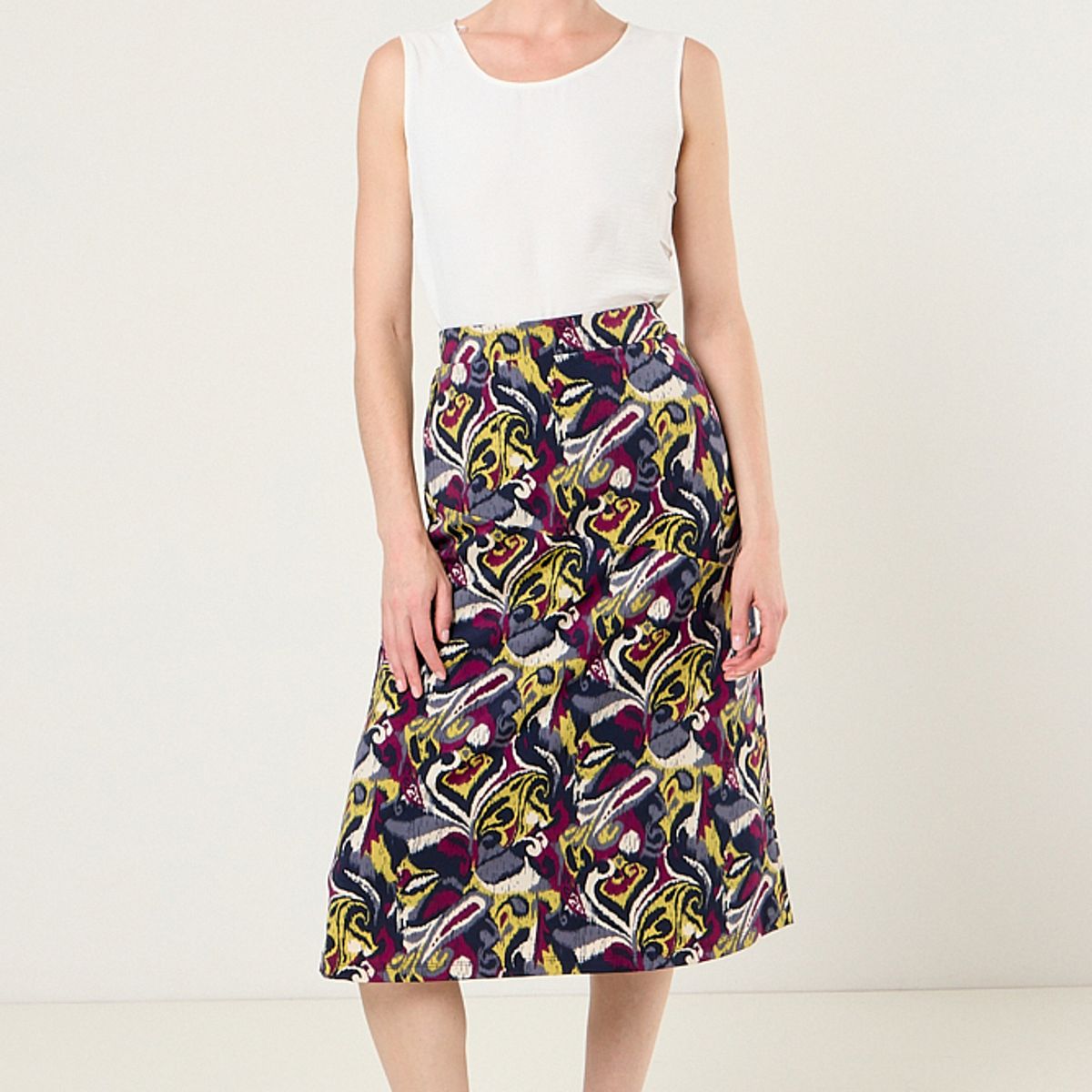 MA GRIFFE - Falda Fantasia Mujer Beige Magriffe