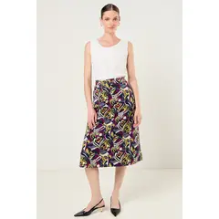 MA GRIFFE - Falda Fantasia Mujer Beige Magriffe