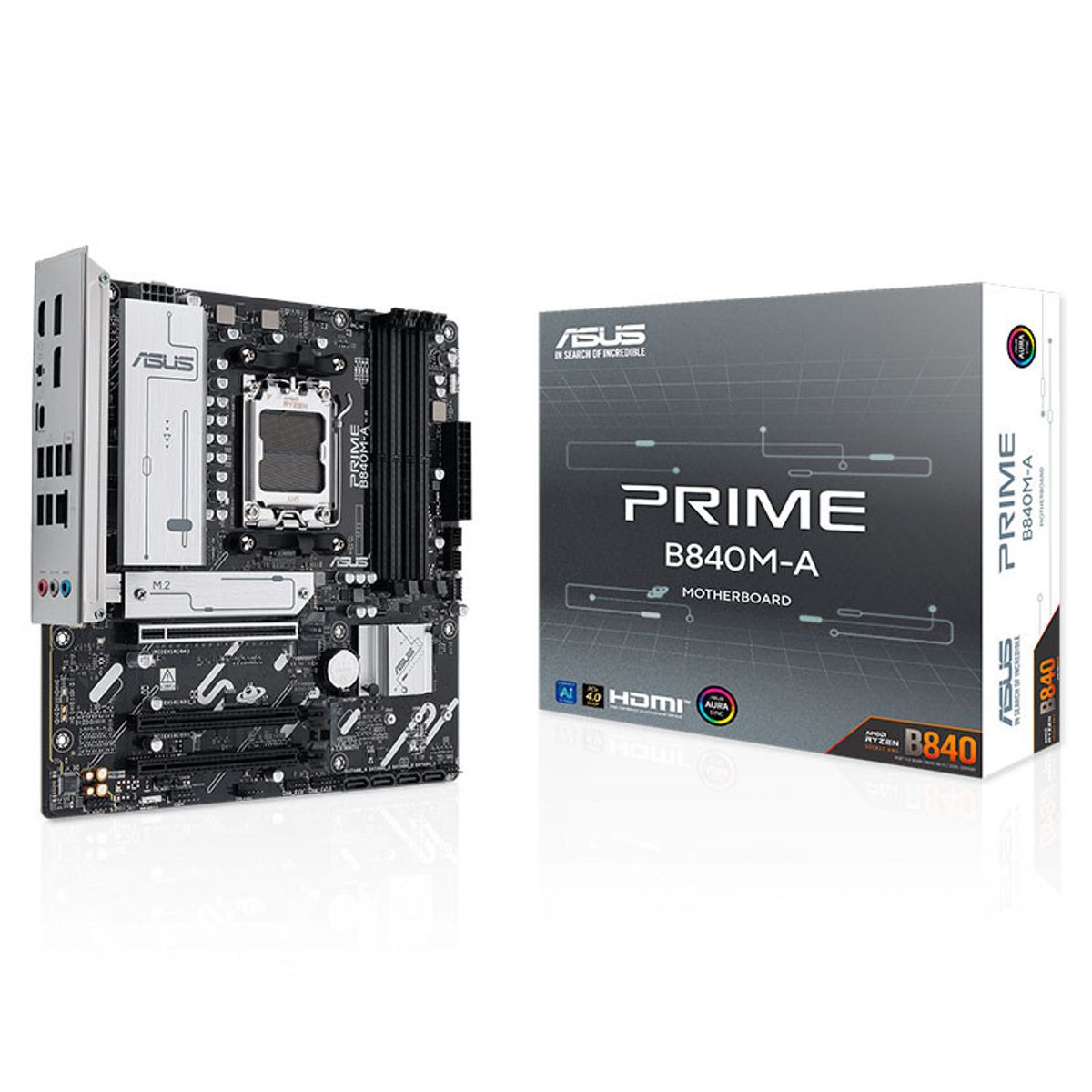 ASUS - MB sAM5 AMD - Asus Prime B840M-A - 4x DDR5 - m-ATX