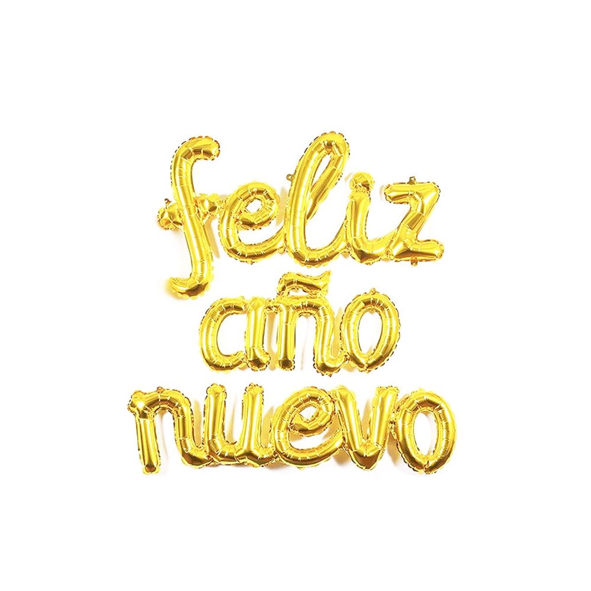 GENERICO - GLOBO METALICO CURSIVO F.A.N DORADO 63 X 48 CM X1 UNI