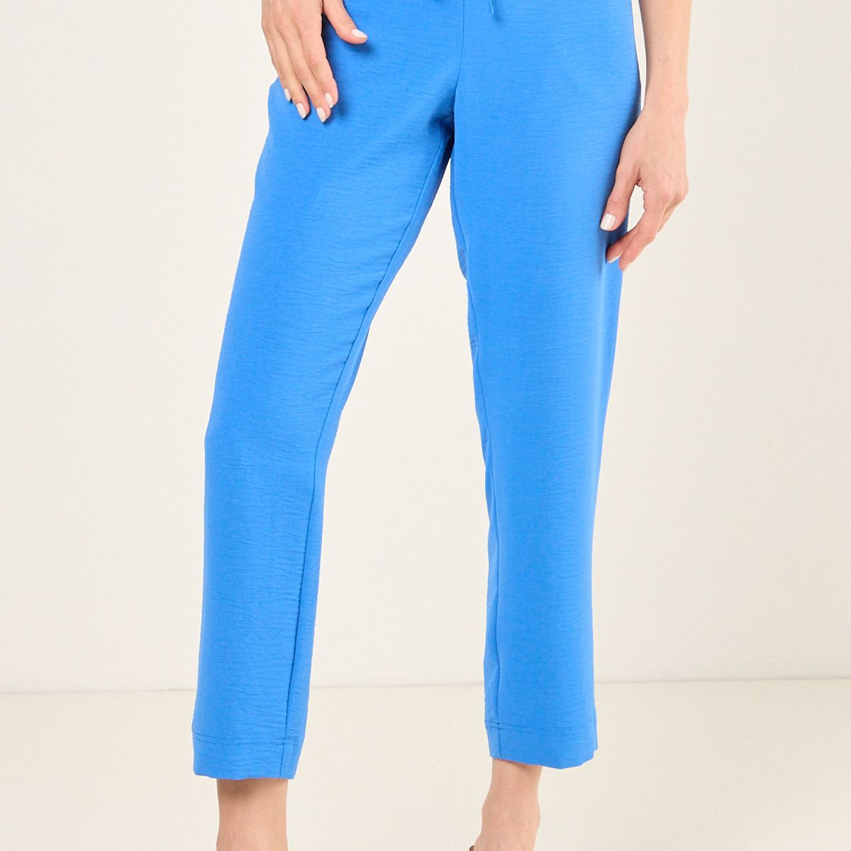 MA GRIFFE - Pantalon Liso Mujer Azul Magriffe