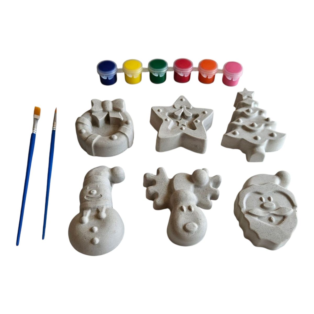 CREA TALLER - figuras de navidad para pintar