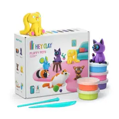 HEY CLAY - Plasticina Fluffly Pets para moldear con APP-