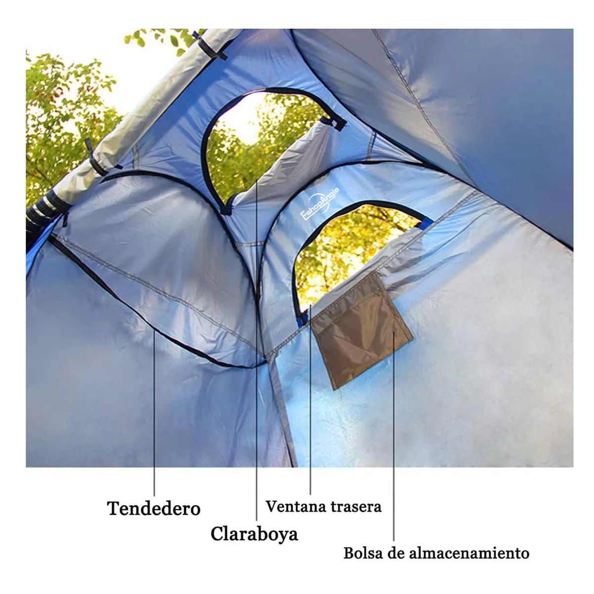 OFERTABKN - Carpa Baño Vestidor Portátil Camping Playa Ducha Autoarmable