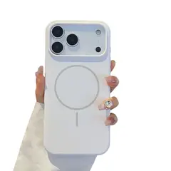 GENERICO - Carcasa Silicona Con Magsafe Iphone 17 Pro Max / Blanco