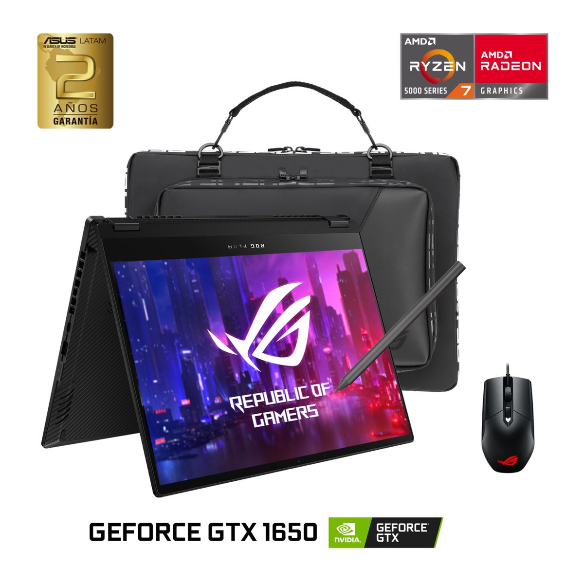ASUS - Notebook ROG Flow X13 GV301QH-K6092T AMD Ryzen 7 16GB RAM 512GB SSD NVIDIA GeForce GTX 1650 13.3"