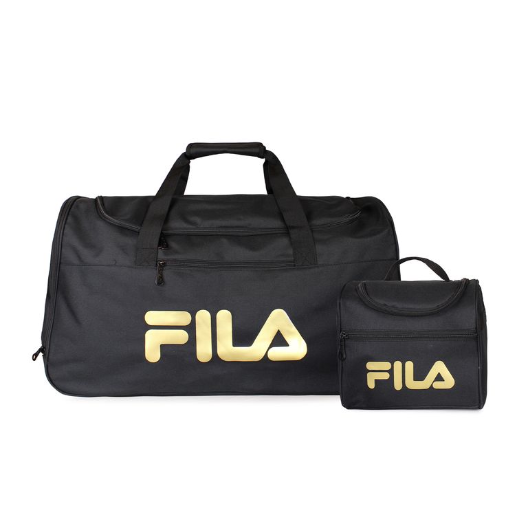 Pack bolso Verona 71lts + lonchera termica Bonet gold Negro L