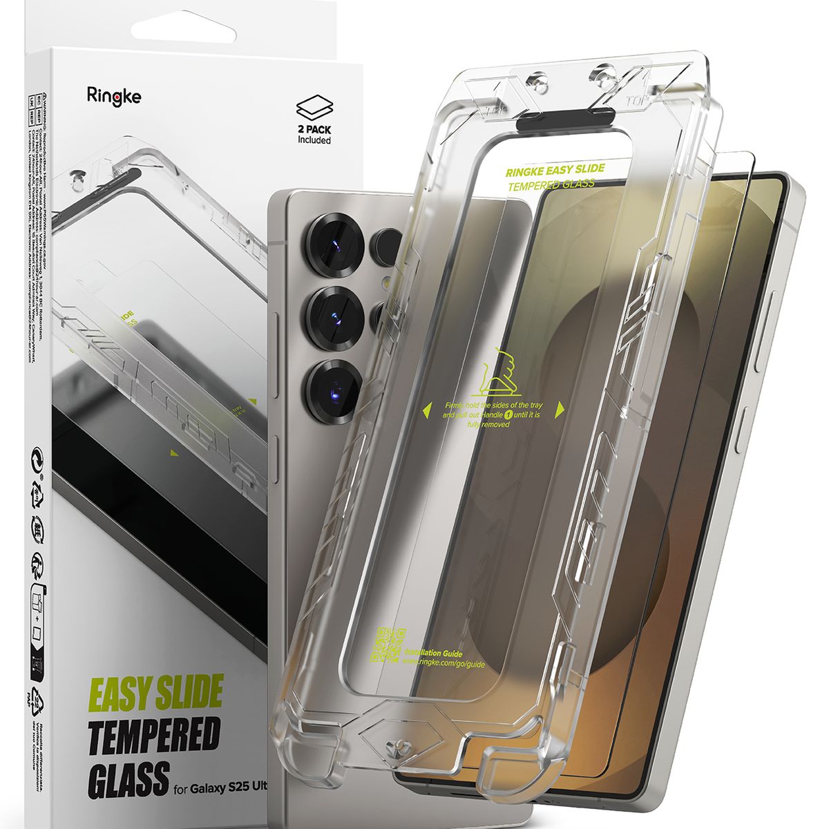 RINGKE - Lamina Pantalla Ringke Para Galaxy S25 Ultra pack 2