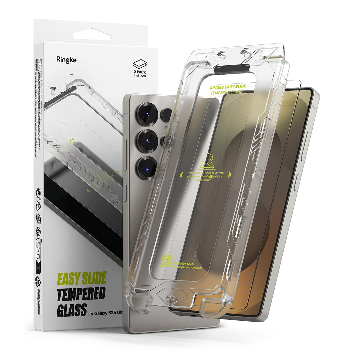 RINGKE - Lamina Pantalla Ringke Para Galaxy S25 Ultra pack 2