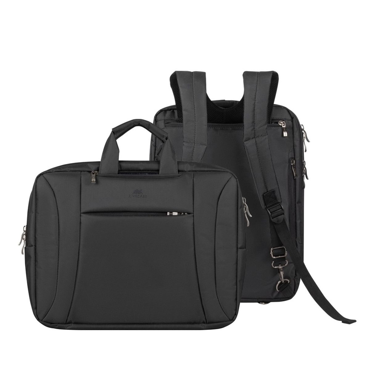 RIVACASE - MochilaMaletín Charcoal Rivacase Negro 16 - 15L
