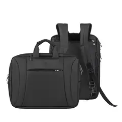 RIVACASE - MochilaMaletín Charcoal Negro 16 - 15L