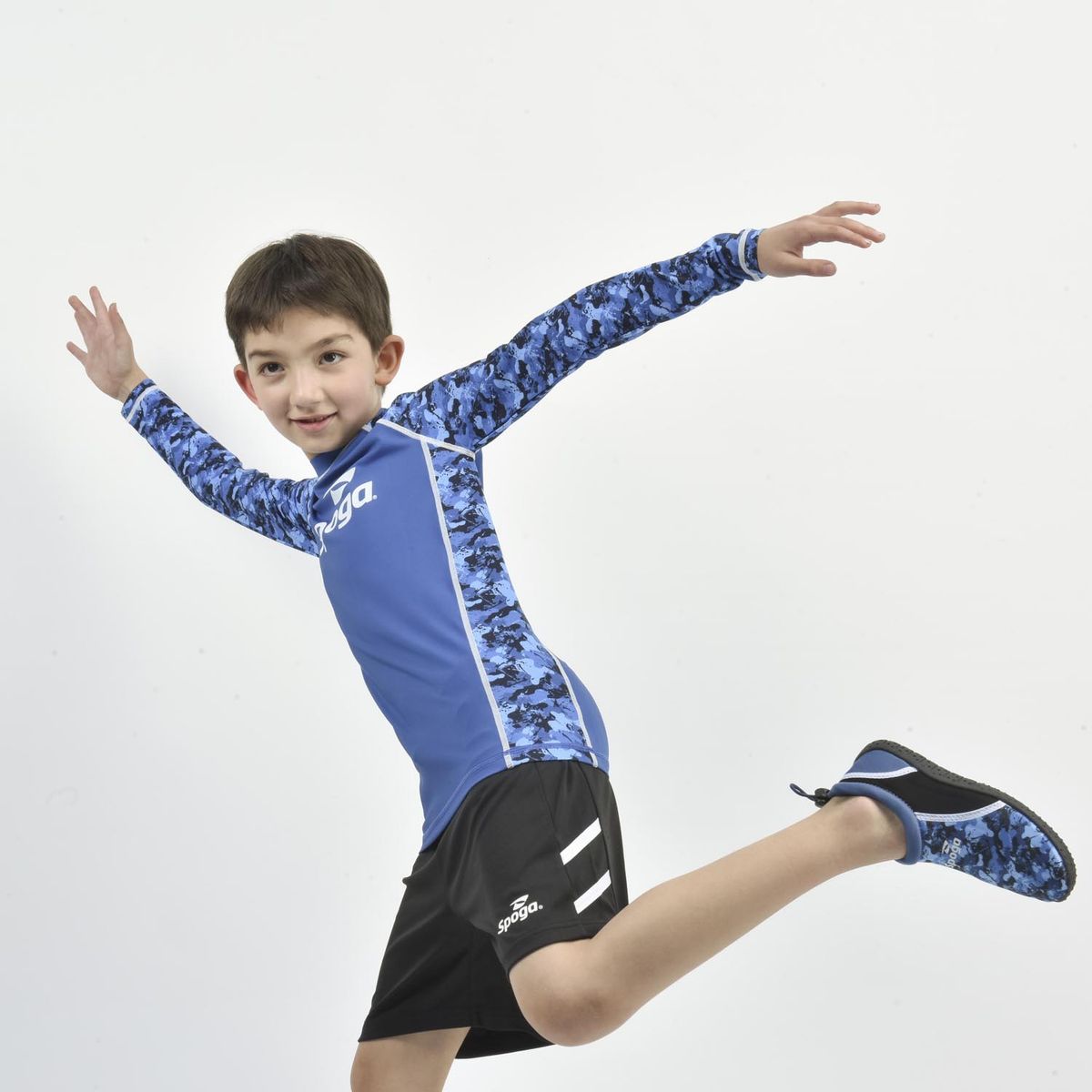 SPOGA - Polera UV Natación Niño Spoga Azul