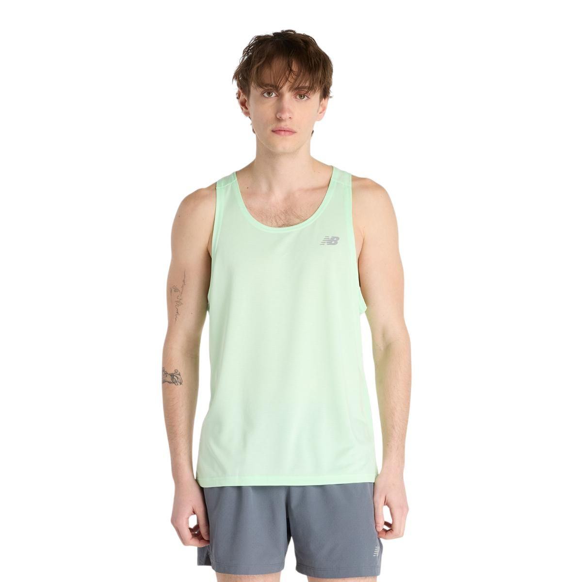 NEW BALANCE - Polera Running Hombre New Balance Sports Essentials Verde