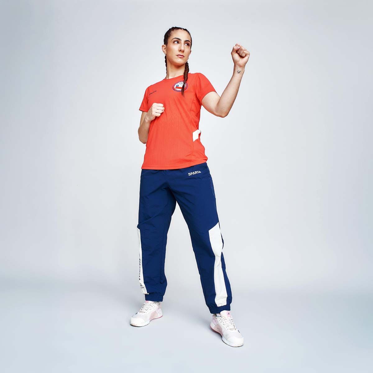 SPARTA - Polera Entrenamiento Mujer Sparta Team Chile Roja