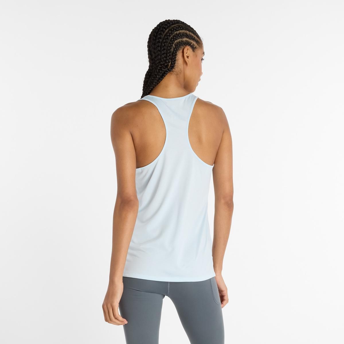 NEW BALANCE - Polera Running Mujer New Balance Sport Essentials Celeste