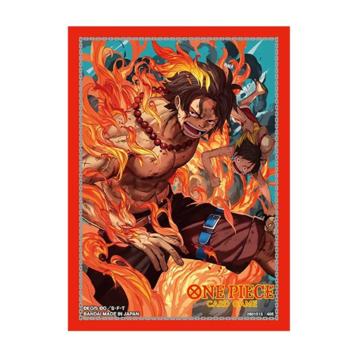 BANDAI - Protector One Piece Official Sleeves Vol. 5 - Portgas D. Ace