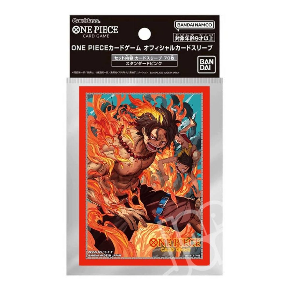 BANDAI - Protector One Piece Official Sleeves Vol. 5 - Portgas D. Ace