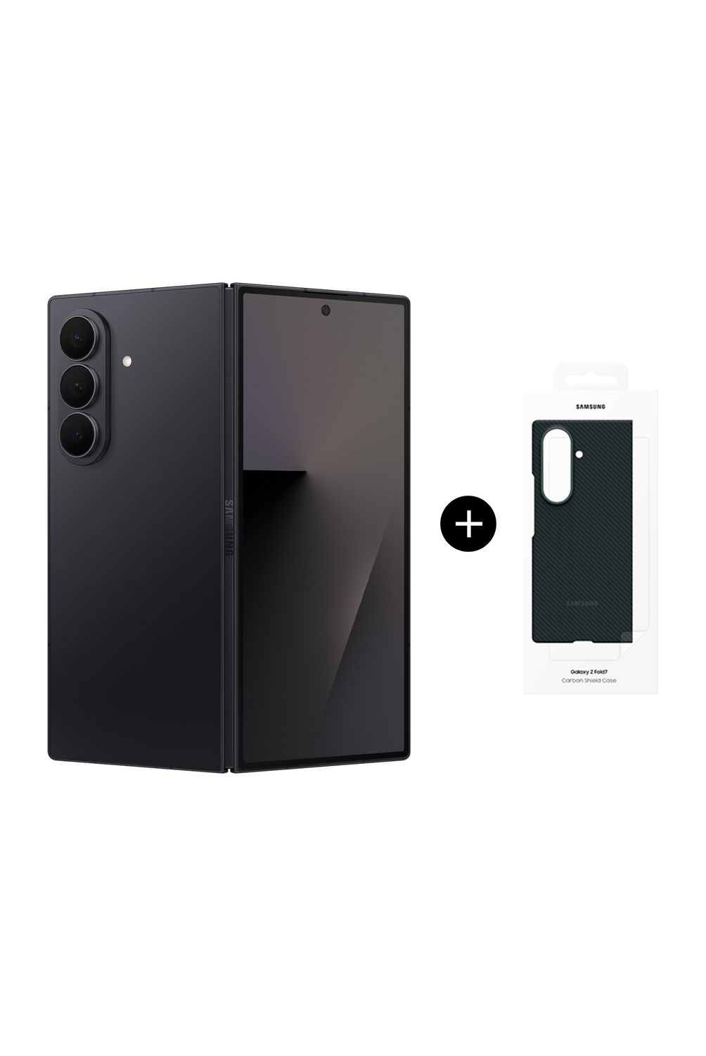 SAMSUNG Galaxy Z Fold7 256GB Negro Intenso + Carcasa Carbono