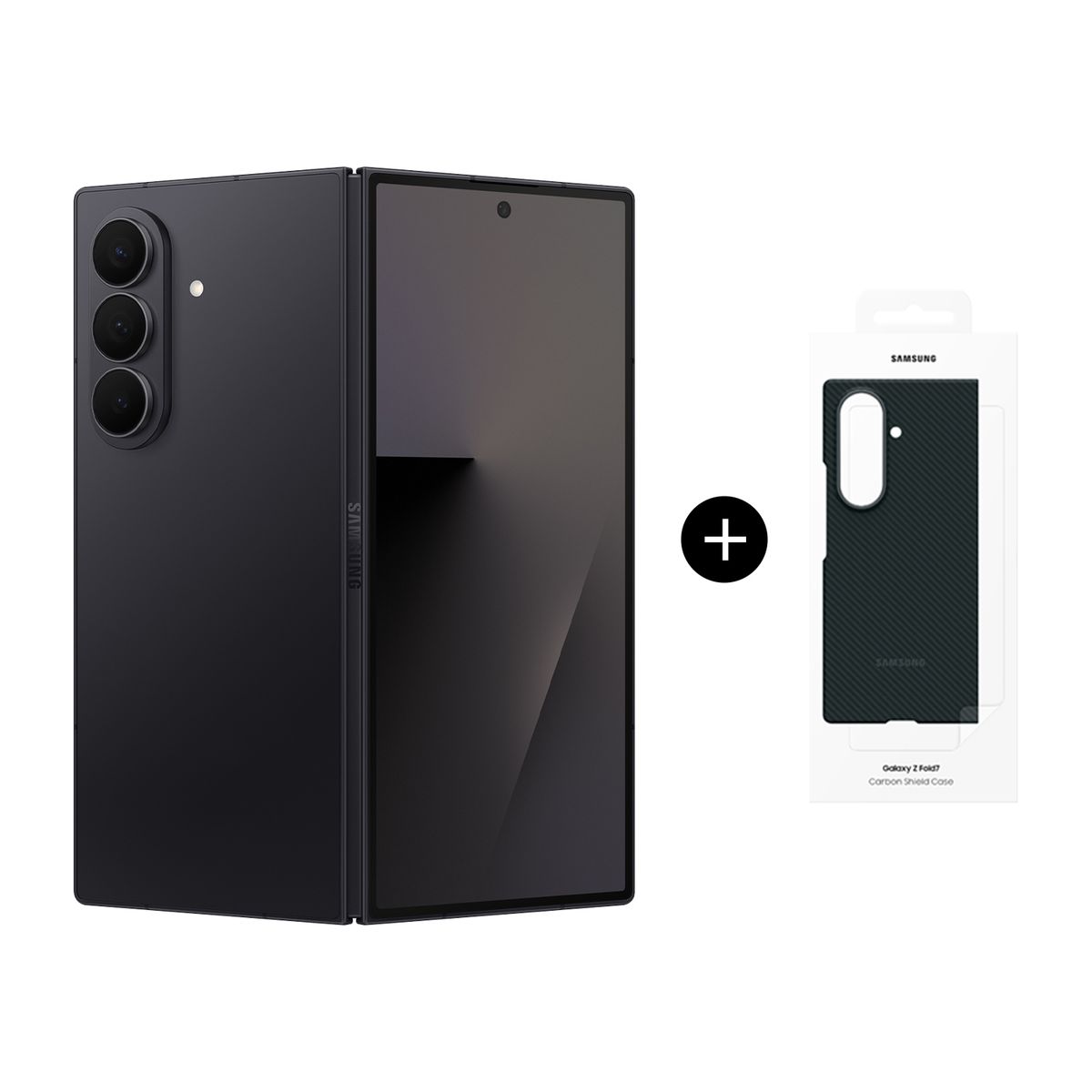 SAMSUNG - Galaxy Z Fold7 256GB Negro Intenso + Carcasa Carbono Galaxy Z Fold7