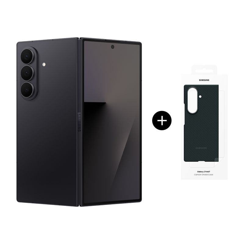 SAMSUNG Galaxy Z Fold7 256GB Negro Intenso + Carcasa Carbono