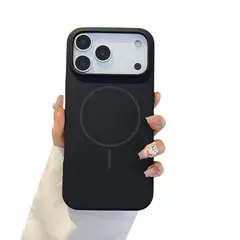 GENERICO - Carcasa Silicona Con Magsafe Iphone 17 Pro / Negro