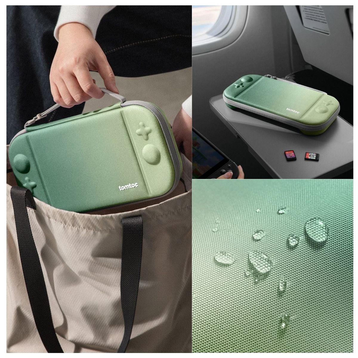 TOMTOC - Tomtoc Funda Rígida FancyCase-G05 para Nintendo Switch 2 Verde Matcha