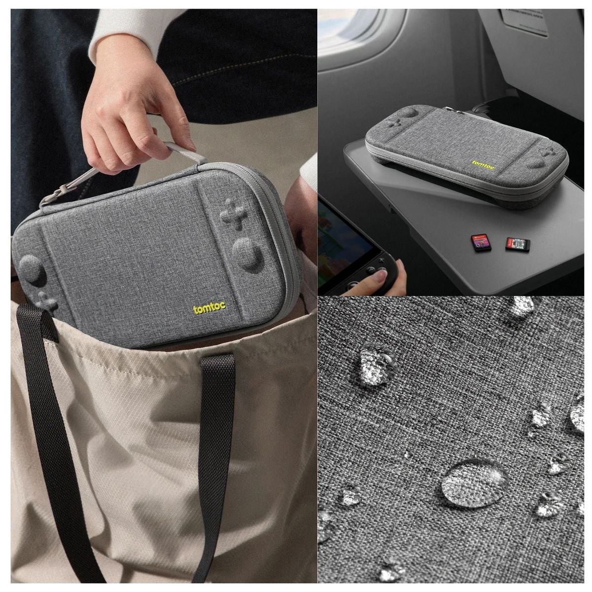 TOMTOC - Tomtoc Funda Rígida FancyCase-G05 para Nintendo Switch 2 Gris Oscuro