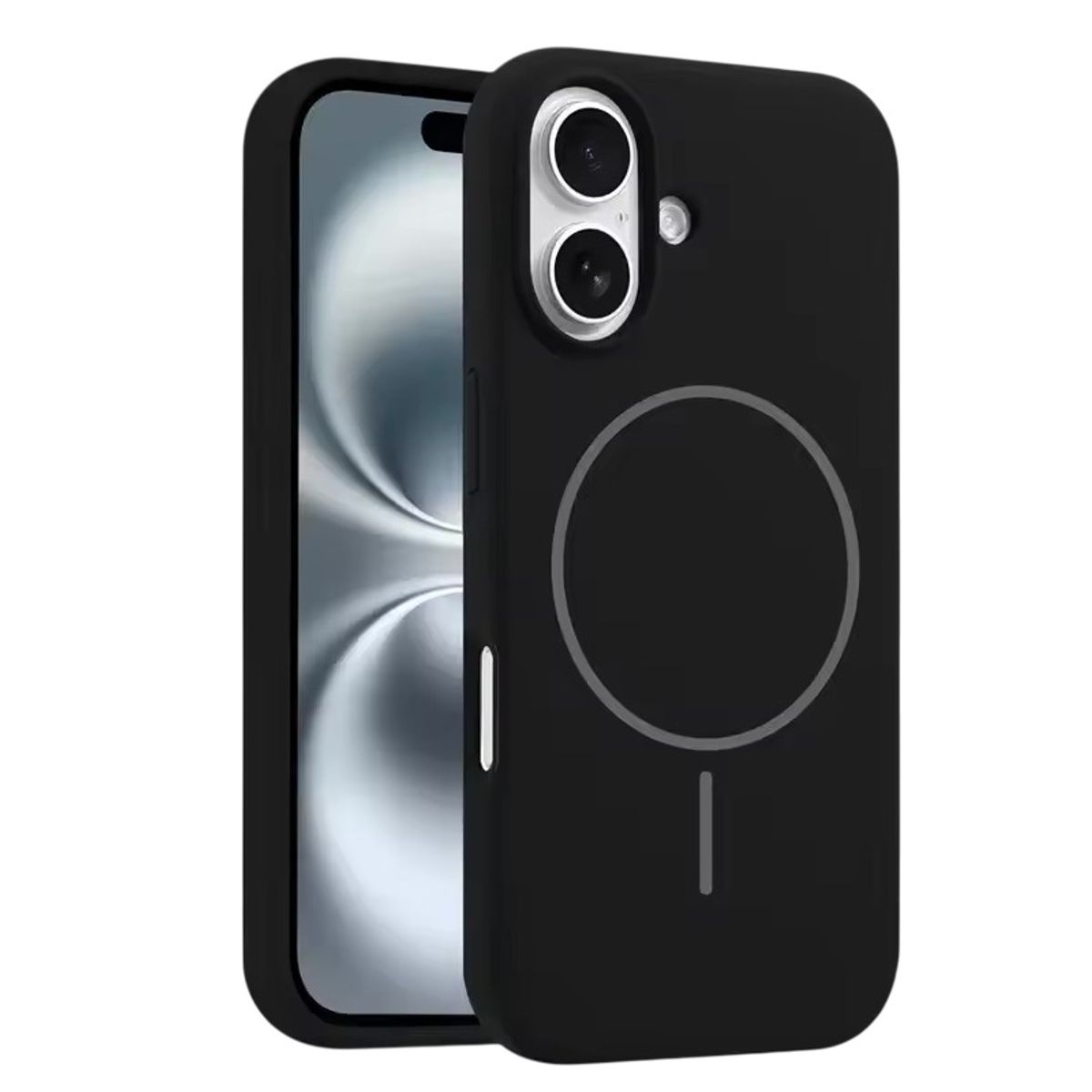 GENERICO - Carcasa Silicona Con Magsafe Iphone 17 / Negro