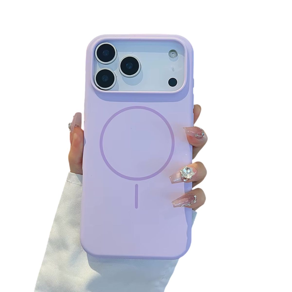 GENERICO - Carcasa Silicona Con Magsafe Iphone 17 Pro / Lavanda