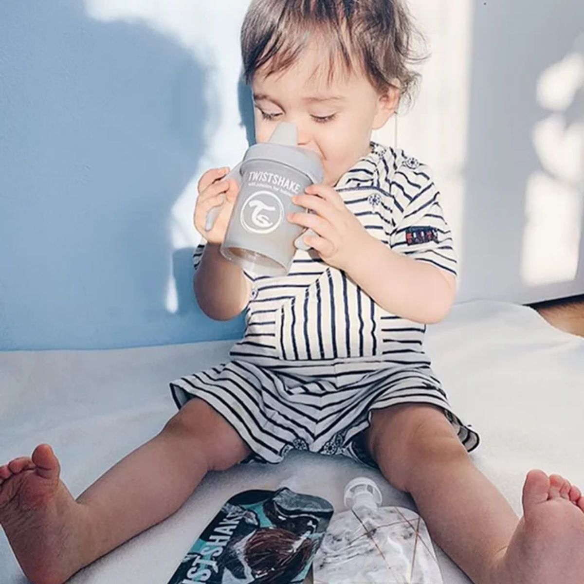 TWISTSHAKE - Vaso Twistshake Mini Cup 230ml 4+m Gris Pastel