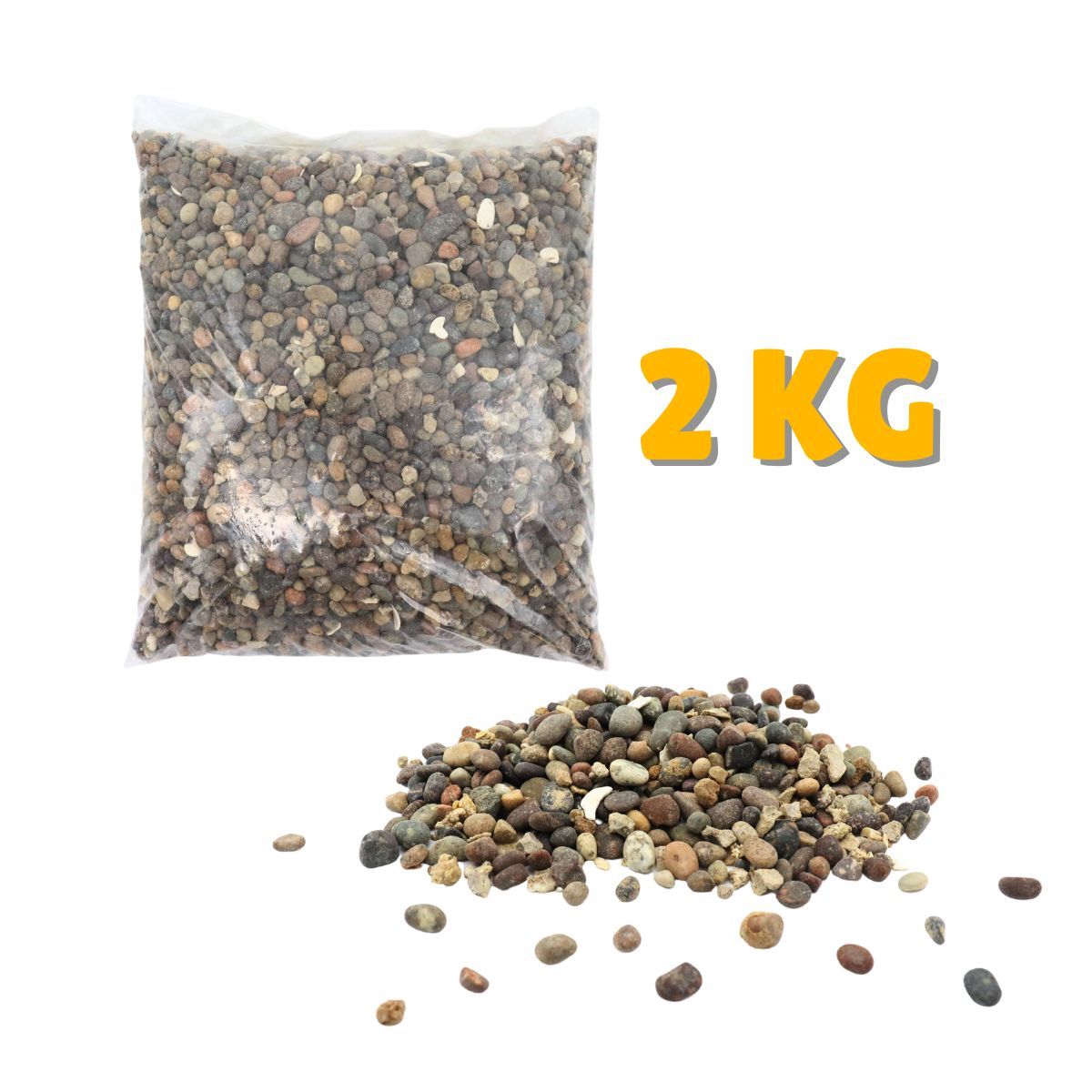 GENERICO - Gravilla Para Acuarios 2kg Piedras Decorativas
