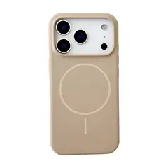 GENERICO - Carcasa Silicona Con Magsafe Iphone 17 Pro / Caqui