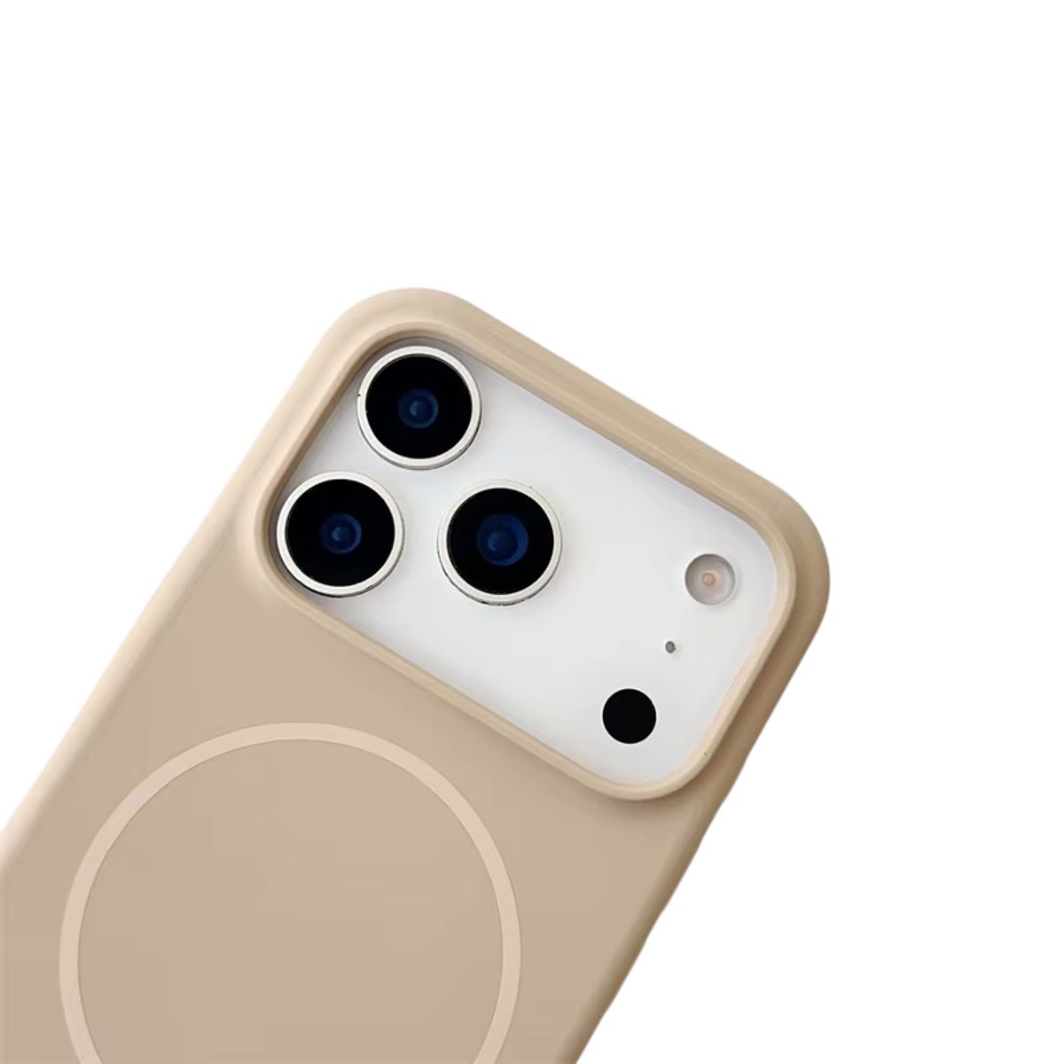 GENERICO - Carcasa Silicona Con Magsafe Iphone 17 Pro / Caqui