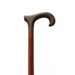 CAP DOR - Bastón Madera Empuñadura Goma Curvo