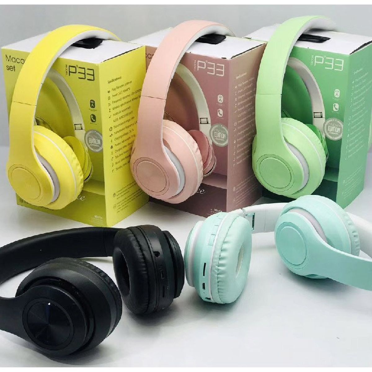 COMPRAPO - Audifonos Inalambricos P33 Bluetooth Negro