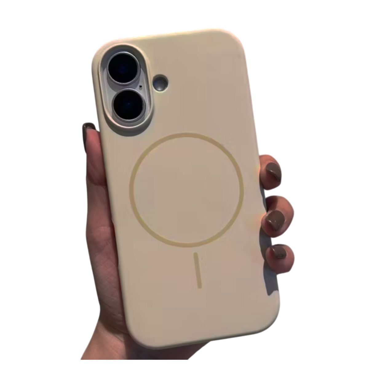 GENERICO - Carcasa Silicona Con Magsafe Iphone 17 / Caqui