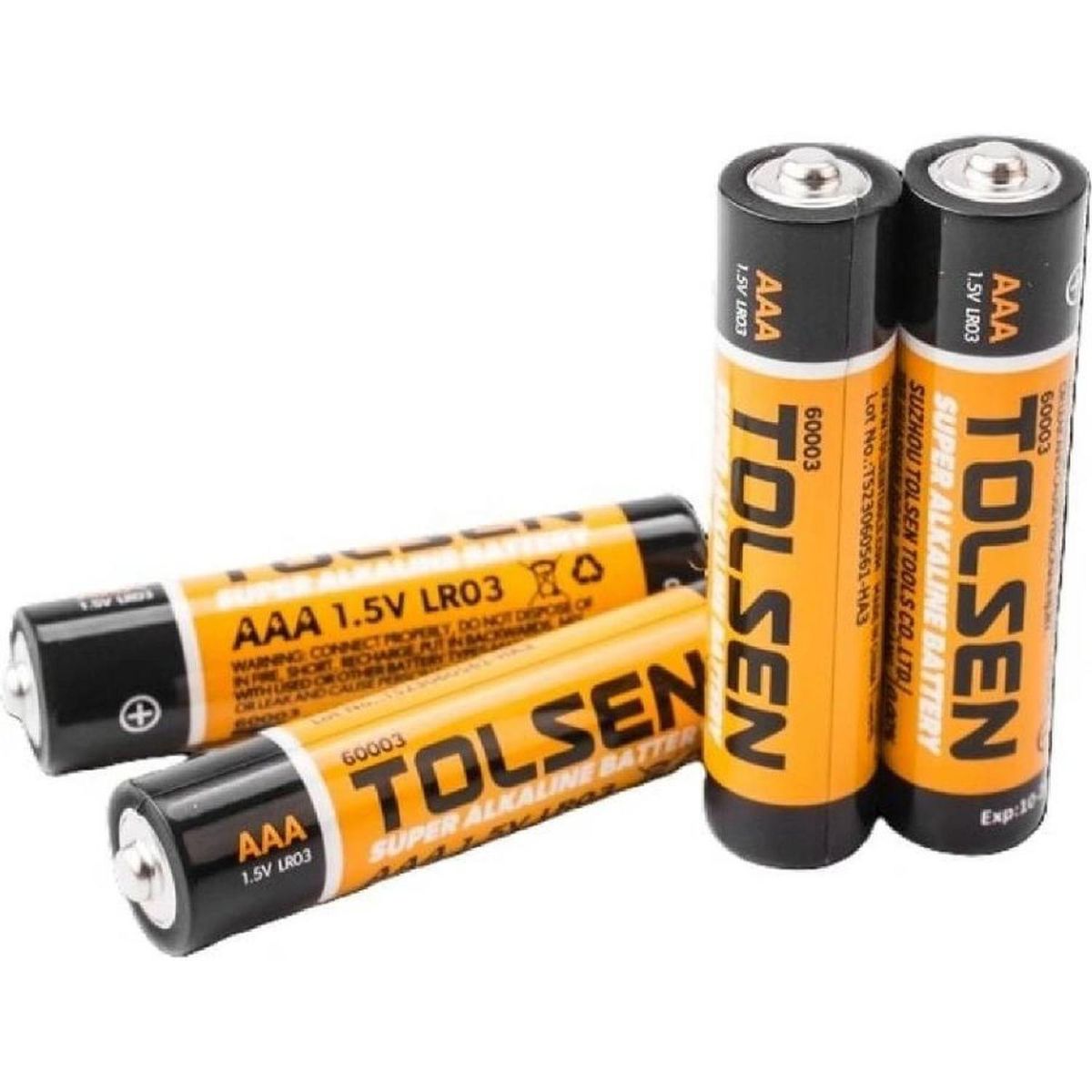 TOLSEN - Pilas alcalinas AA 1.5V pack 4 unidades 60004 TOLSEN