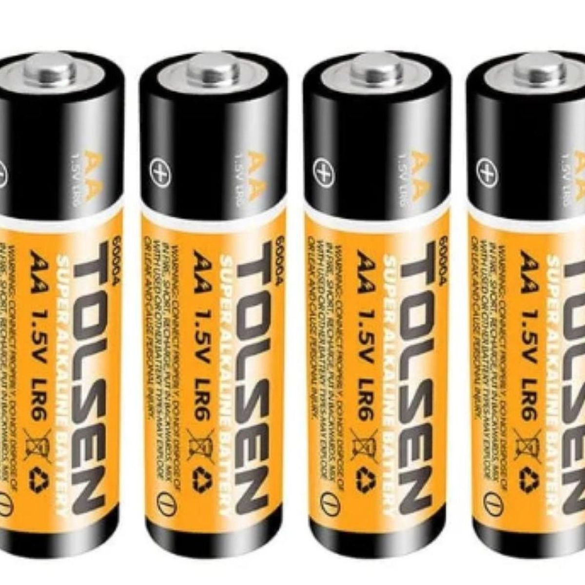 TOLSEN - Pilas alcalinas AAA 1.5V pack 4 unidades 60003 TOLSEN