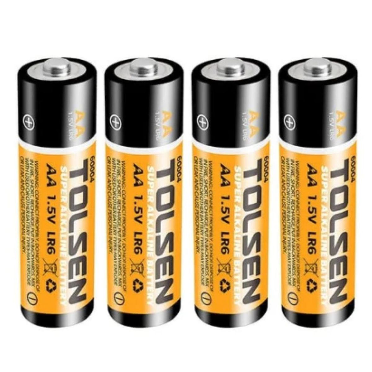 TOLSEN - Pilas alcalinas AAA 1.5V pack 4 unidades 60003 TOLSEN