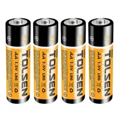 TOLSEN - Pilas alcalinas AAA 1.5V pack 4 unidades 60003
