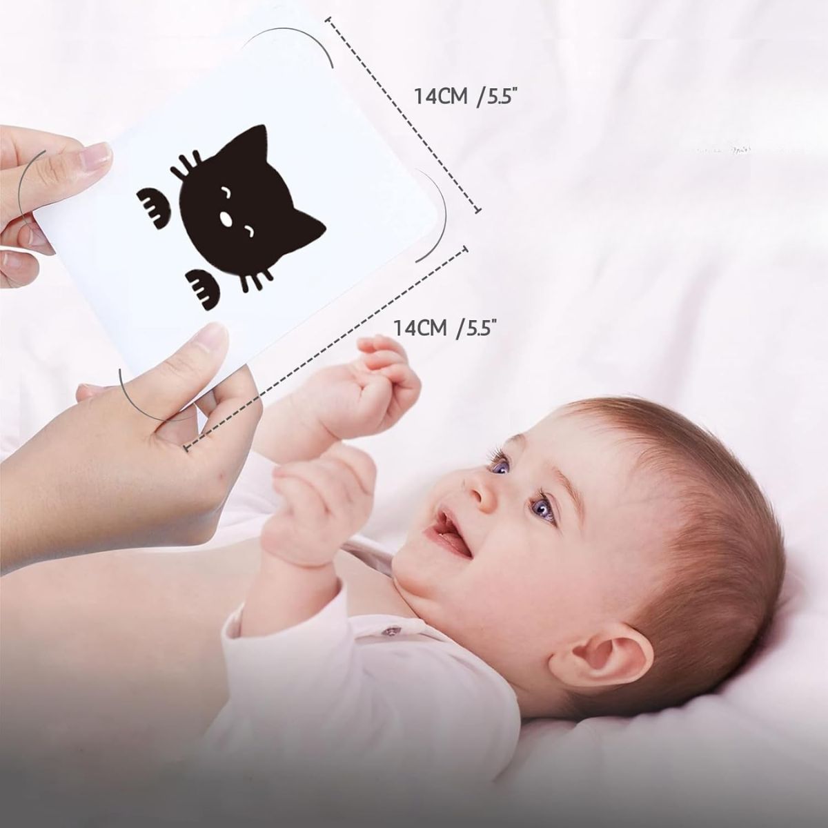 GENERICO - Tarjetas De Estimulación Visual Didáctico Bebés 6 A 18 Meses