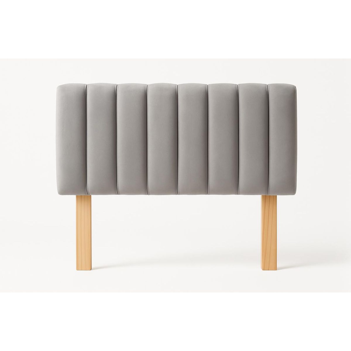 GENERICO - Respaldo 2 Plazas Tubular Gris Claro Perla