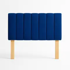 GENERICO - Respaldo 2 Plazas Tubular Azul Lino