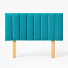 GENERICO - Respaldo 2 Plazas Tubular Turquesa Lino