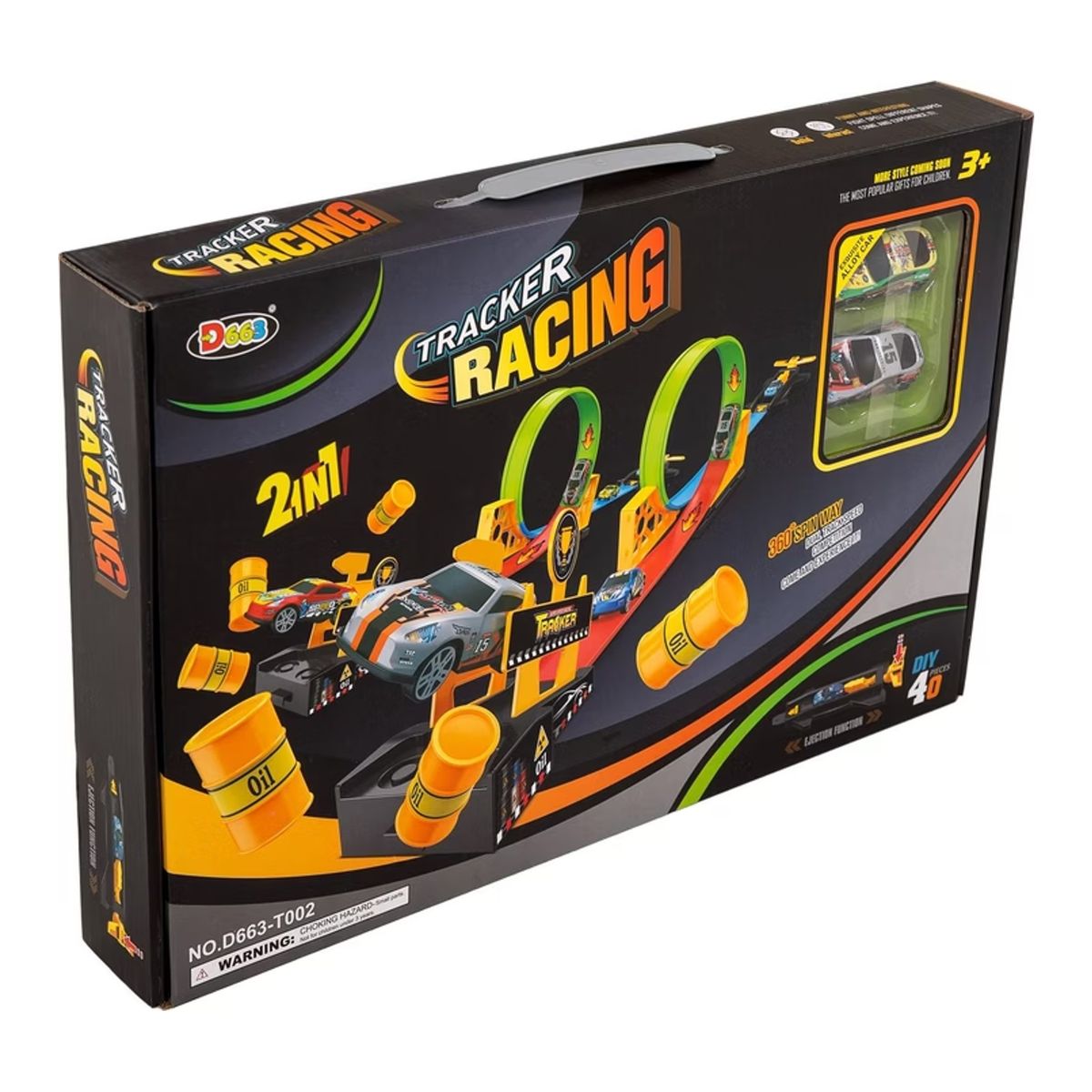 GENERICO - Juguete Pista de Auto Con Lanzador 2 en 1 Para Niños